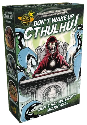Alle Details zum Brettspiel Don't wake up Cthulhu! und ähnlichen Spielen