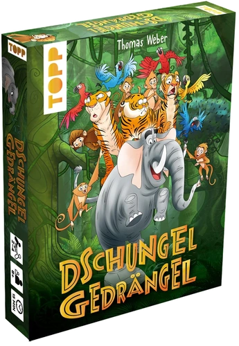 Alle Details zum Brettspiel Dschungelgedrängel und ähnlichen Spielen