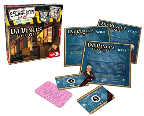 Alle Details zum Brettspiel Escape Room: The Game – Da Vinci's Telescope (Erweiterung) und ähnlichen Spielen