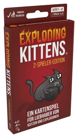 Alle Details zum Brettspiel Exploding Kittens: 2-Spieler-Edition und ähnlichen Spielen