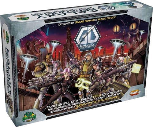 Alle Details zum Brettspiel Galaxy Defenders und ähnlichen Spielen