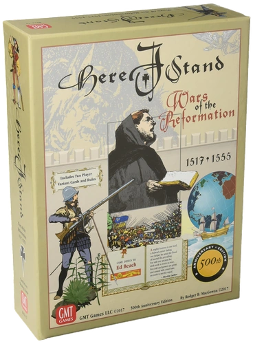 Alle Details zum Brettspiel Here I Stand: Wars of the Reformation 1517-1555 und ähnlichen Spielen