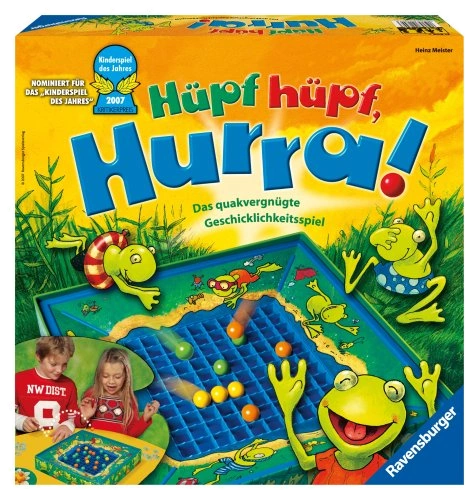 Alle Details zum Brettspiel Hüpf hüpf, Hurra! und ähnlichen Spielen
