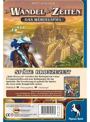 Alle Details zum Brettspiel Im Wandel der Zeiten: Das Würfelspiel – Späte Bronzezeit (Erweiterung) und ähnlichen Spielen