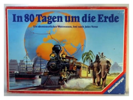 Alle Details zum Brettspiel In 80 Tagen um die Erde und ähnlichen Spielen
