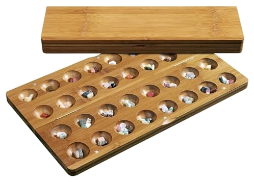 Alle Details zum Brettspiel Kalah (Bohnenspiel oder Steinchenspiel) und ähnlichen Spielen