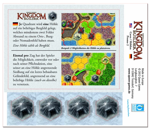 Alle Details zum Brettspiel Kingdom Builder: Höhlen (2. Mini-Erweiterung) und ähnlichen Spielen