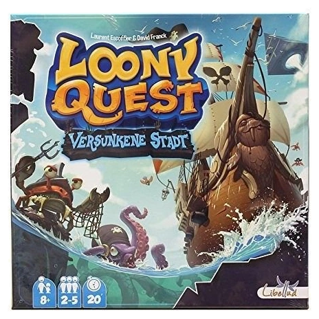Alle Details zum Brettspiel Loony Quest: Versunkene Stadt (1. Erweiterung) und ähnlichen Spielen