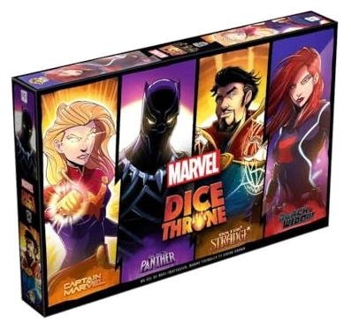 Marvel Dice Throne: Captain Marvel, Black Panther, Doctor Strange, Black Widow bei Amazon bestellen