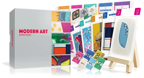 Alle Details zum Brettspiel Modern Art (Deutscher Spielepreis 1993 Gewinner) und ähnlichen Spielen