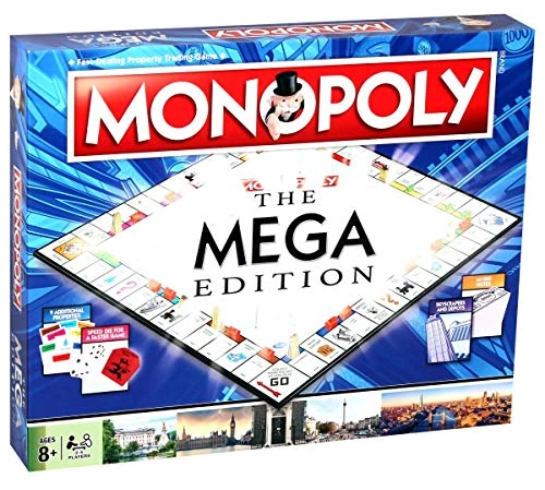 Alle Details zum Brettspiel Monopoly: Die Mega Edition und ähnlichen Spielen