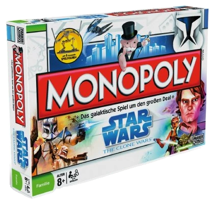 Alle Details zum Brettspiel Monopoly: Star Wars – The Clone Wars und ähnlichen Spielen