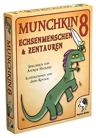 Alle Details zum Brettspiel Munchkin 8: Echsenmenschen & Zentauren und ähnlichen Spielen