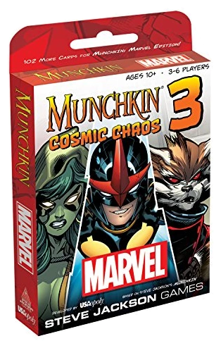 Alle Details zum Brettspiel Munchkin Marvel 3: Cosmic Chaos und ähnlichen Spielen