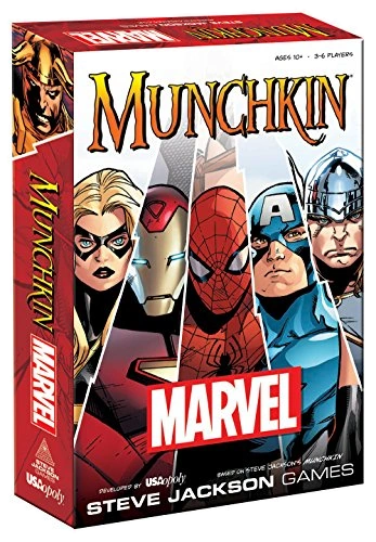 Alle Details zum Brettspiel Munchkin Marvel und ähnlichen Spielen