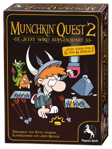 Alle Details zum Brettspiel Munchkin Quest 2: Jetzt wird aufgeräumt! (Erweiterung) und ähnlichen Spielen
