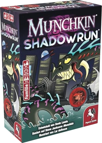 Alle Details zum Brettspiel Munchkin Shadowrun und ähnlichen Spielen