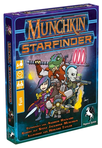 Alle Details zum Brettspiel Munchkin Starfinder und ähnlichen Spielen