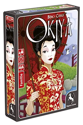 Alle Details zum Brettspiel Okiya und ähnlichen Spielen