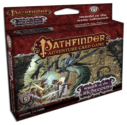 Alle Details zum Brettspiel Pathfinder Adventure Card Game: Wrath of the Righteous #5 – Herald of the Ivory Labyrinth (Abenteuerset-Erweiterung) und ähnlichen Spielen
