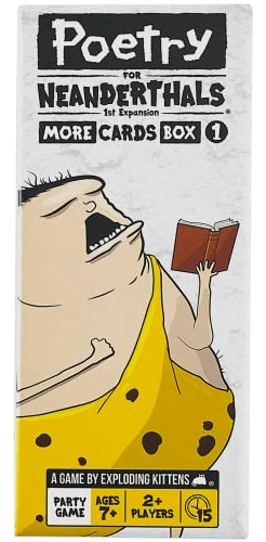 Alle Details zum Brettspiel Poetry for Neanderthals: More Cards Box 1 (1. Erweiterung) und ähnlichen Spielen