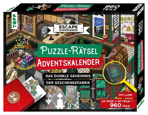 Puzzle-Rätsel-Adventskalender:  Das Dunkle Geheimnis der Geschenkefabrik bei Amazon bestellen