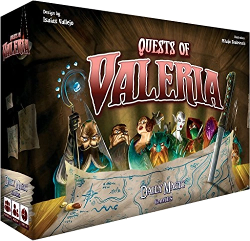 Alle Details zum Brettspiel Quests of Valeria und ähnlichen Spielen