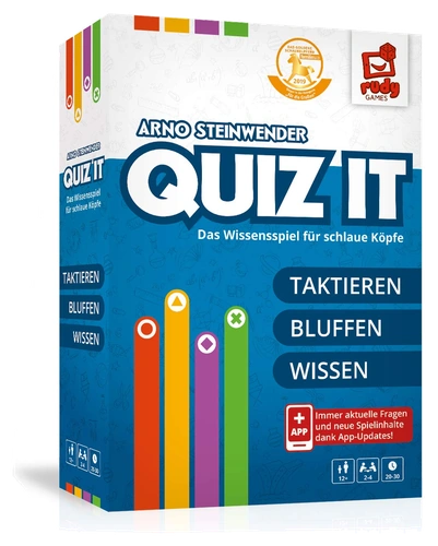 Alle Details zum Brettspiel QUIZ IT und ähnlichen Spielen