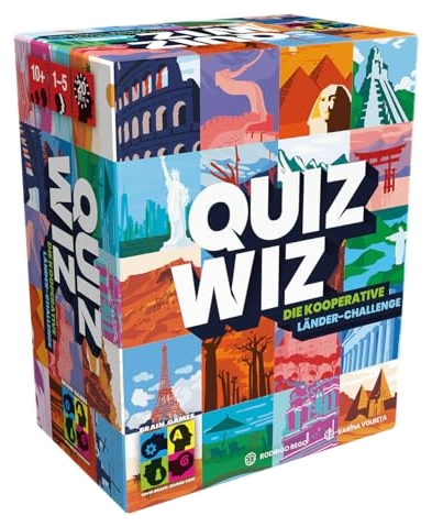 Alle Details zum Brettspiel QuizWiz - Die kooperative Länder-Challenge und ähnlichen Spielen