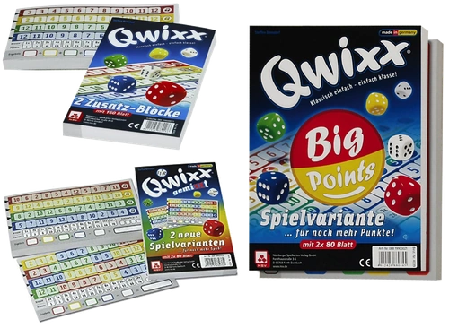 Alle Details zum Brettspiel Qwixx: Big Points und ähnlichen Spielen