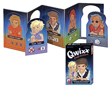 Alle Details zum Brettspiel Qwixx: Characters (Erweiterung) und ähnlichen Spielen