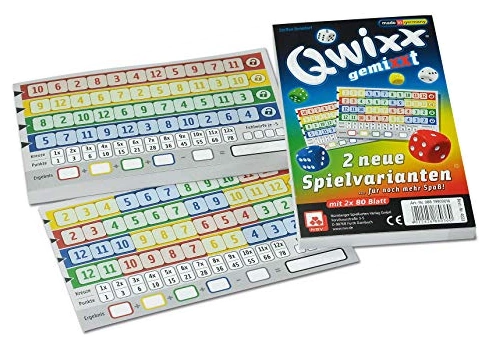 Alle Details zum Brettspiel Qwixx gemixxt (Erweiterung) und ähnlichen Spielen