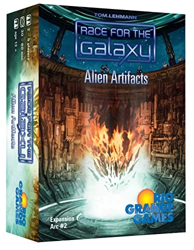 Alle Details zum Brettspiel Race for the Galaxy: Alien Artifacts (4. Erweiterung) und ähnlichen Spielen