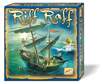 Alle Details zum Brettspiel Riff Raff und ähnlichen Spielen