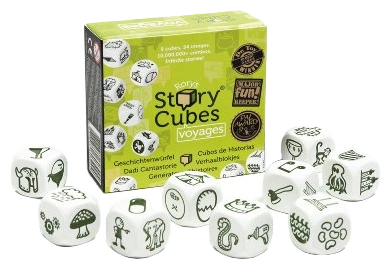 Alle Details zum Brettspiel Rory's Story Cubes: Voyages und ähnlichen Spielen