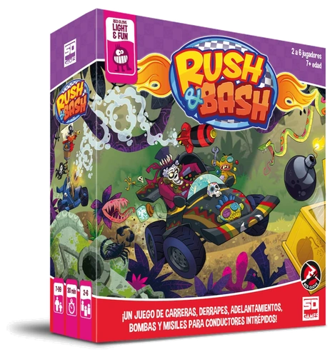 Alle Details zum Brettspiel Rush & Bash und ähnlichen Spielen