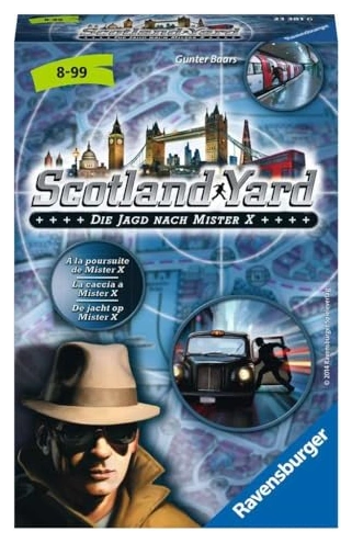 Alle Details zum Brettspiel Scotland Yard: Die Jagd nach Mister X und ähnlichen Spielen