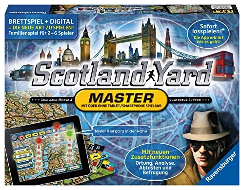 Alle Details zum Brettspiel Scotland Yard Master und ähnlichen Spielen