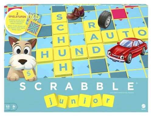 Alle Details zum Brettspiel Scrabble Junior und ähnlichen Spielen