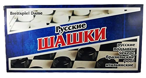Alle Details zum Brettspiel Shashki / Russisches Damespiel / Шашки und ähnlichen Spielen