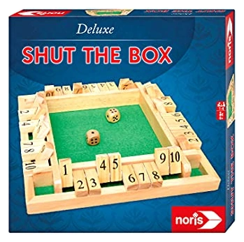 Alle Details zum Brettspiel Shut the Box / Alle Neune / Zock / Würfel-Bar / 45 und ähnlichen Spielen