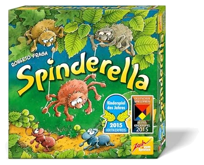 Alle Details zum Brettspiel Spinderella (Kinderspiel des Jahres 2015) und ähnlichen Spielen