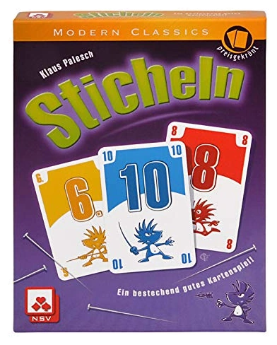 Alle Details zum Brettspiel Sticheln: Ein bestechend gutes Kartenspiel (Sieger À la carte 1993-Award) und ähnlichen Spielen
