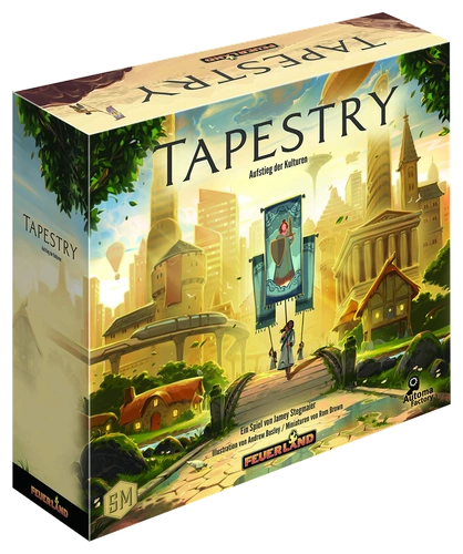 Alle Details zum Brettspiel Tapestry und ähnlichen Spielen