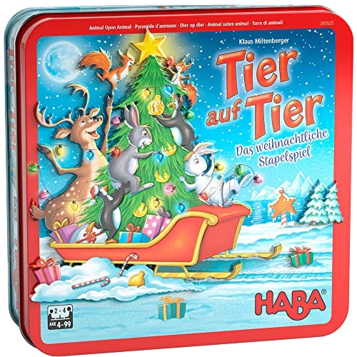 Alle Details zum Brettspiel Tier auf Tier: Das weihnachtliche Stapelspiel und ähnlichen Spielen