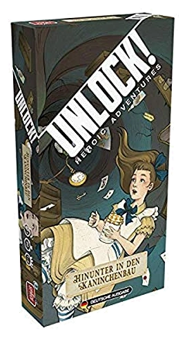 Alle Details zum Brettspiel Unlock!: Heroic Adventures – Hinunter in den Kaninchenbau und ähnlichen Spielen