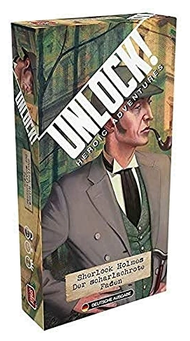 Alle Details zum Brettspiel Unlock!: Heroic Adventures – Sherlock Holmes: Der scharlachrote Faden und ähnlichen Spielen