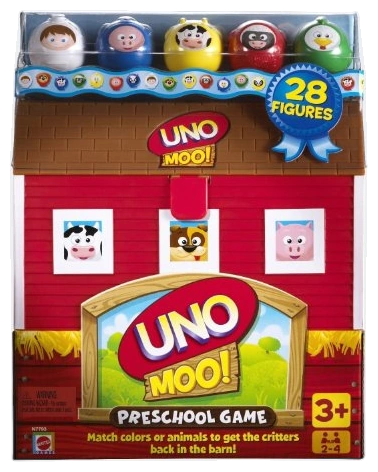 Alle Details zum Brettspiel UNO muh! und ähnlichen Spielen