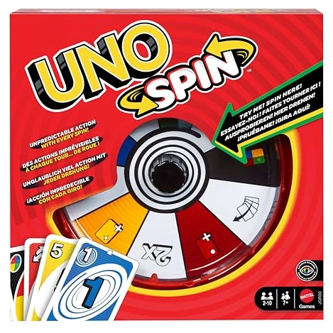 Alle Details zum Brettspiel UNO Spin und ähnlichen Spielen