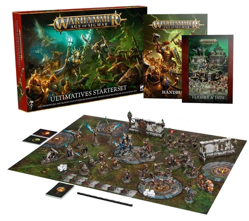 Alle Details zum Brettspiel Warhammer Age of Sigmar: Ultimatives Starter Set und ähnlichen Spielen